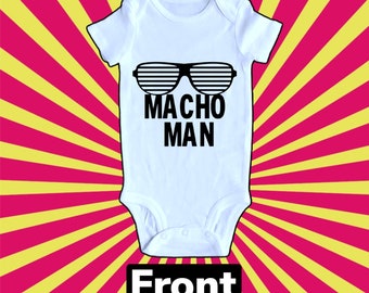 Body de lucha libre de Macho Man, regalo para baby shower