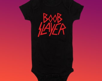 Boob Slayer Heavy Metal Clásico Rock and Roll Música Body Baby Shower Regalo