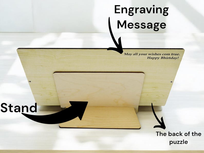 Personalized Name Puzzle Newborn Baby Gift Montessori Puzzle for