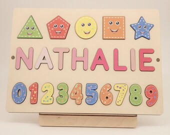 Toddler Name Puzzle Etsy