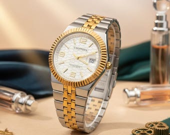 Swanson Mens Presidential Gold Silver Watch Works New Batterg SWANSON Men main image 2