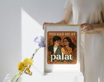 You Had Me At Palat - Transparent PNG | DDLJ Bollywood Clipart | Instant Download | Bollywood-Inspired Digital Art Print