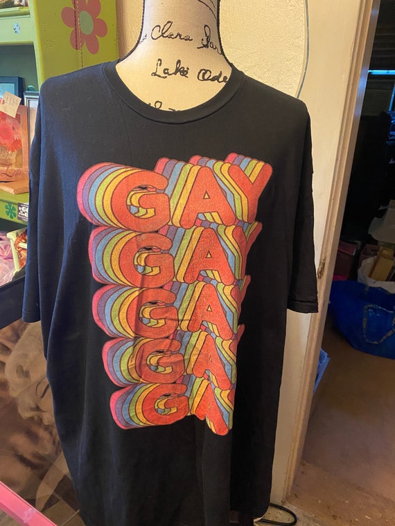 Rainbow Gay Gay Gay Gay Gay shirt...xxl......black
