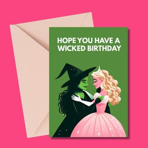 J'espère que vous avez une carte d'anniversaire méchante carte d'anniversaire musicale de Broadway cadeau fan méchante carte de théâtre carte d'anniversaire amusante carte de voeux méchant