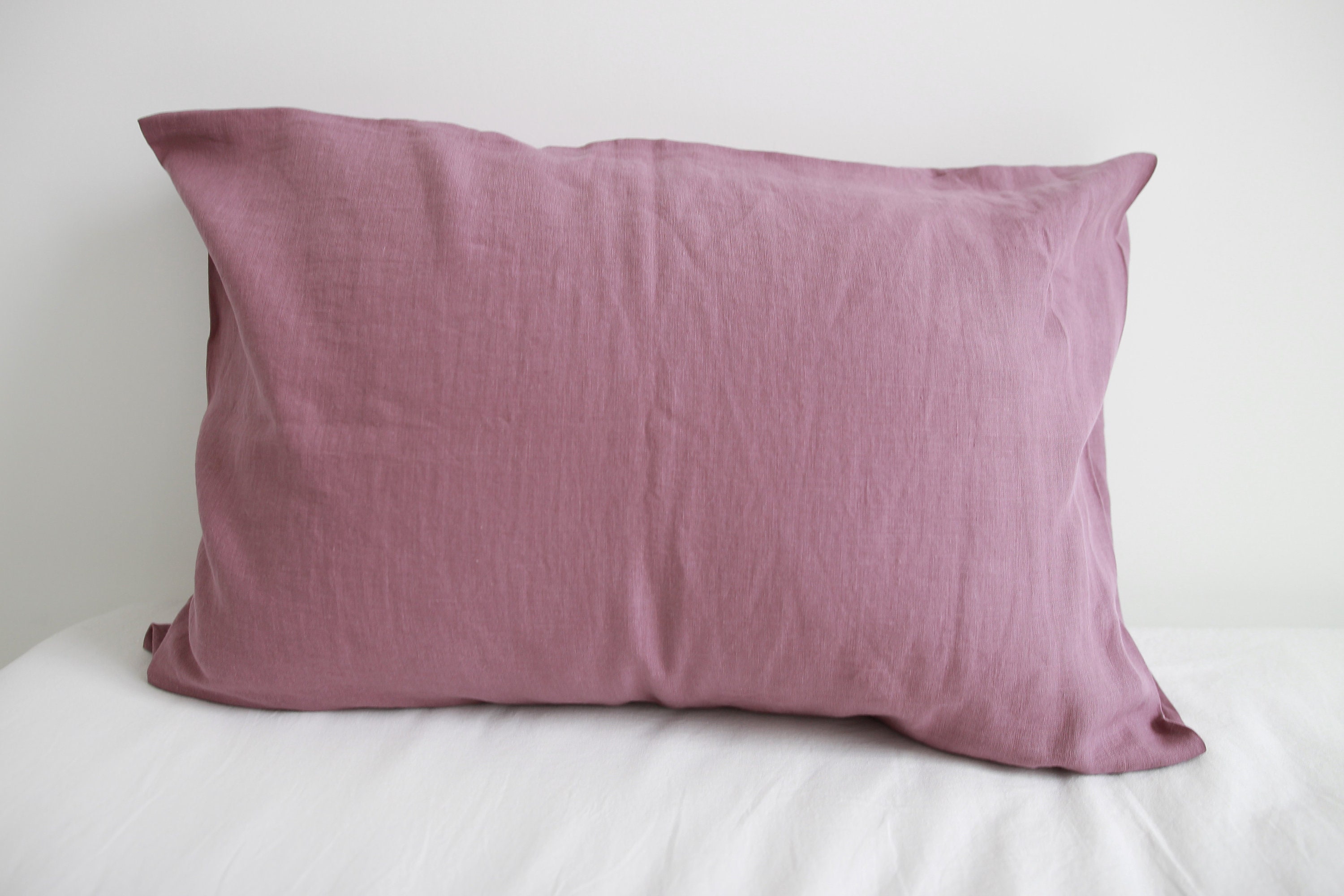 Pink Lavender Linen Pillow Case Pillow Cover 26 X 26 28X28 Etsy