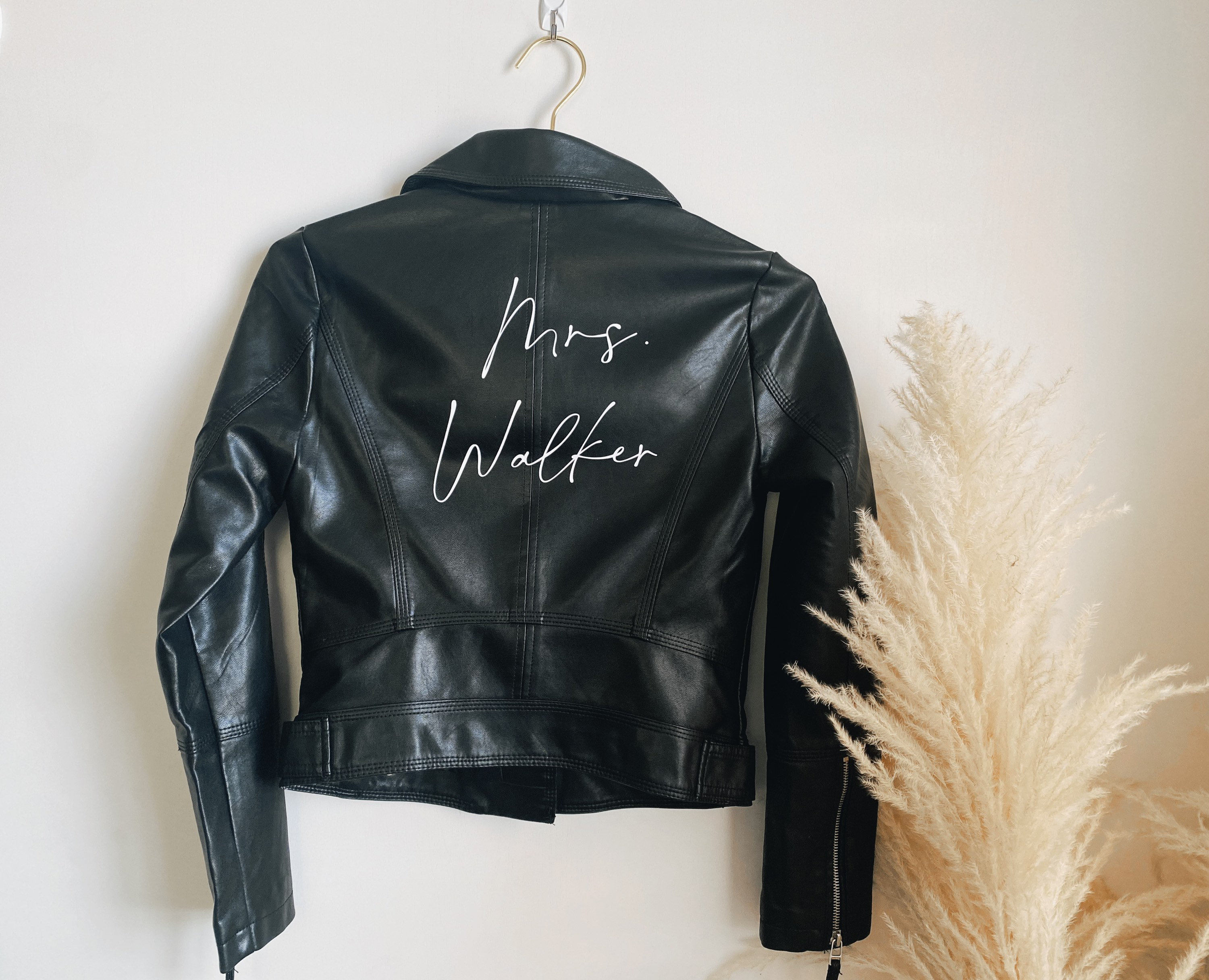 Wife shop leather jacket