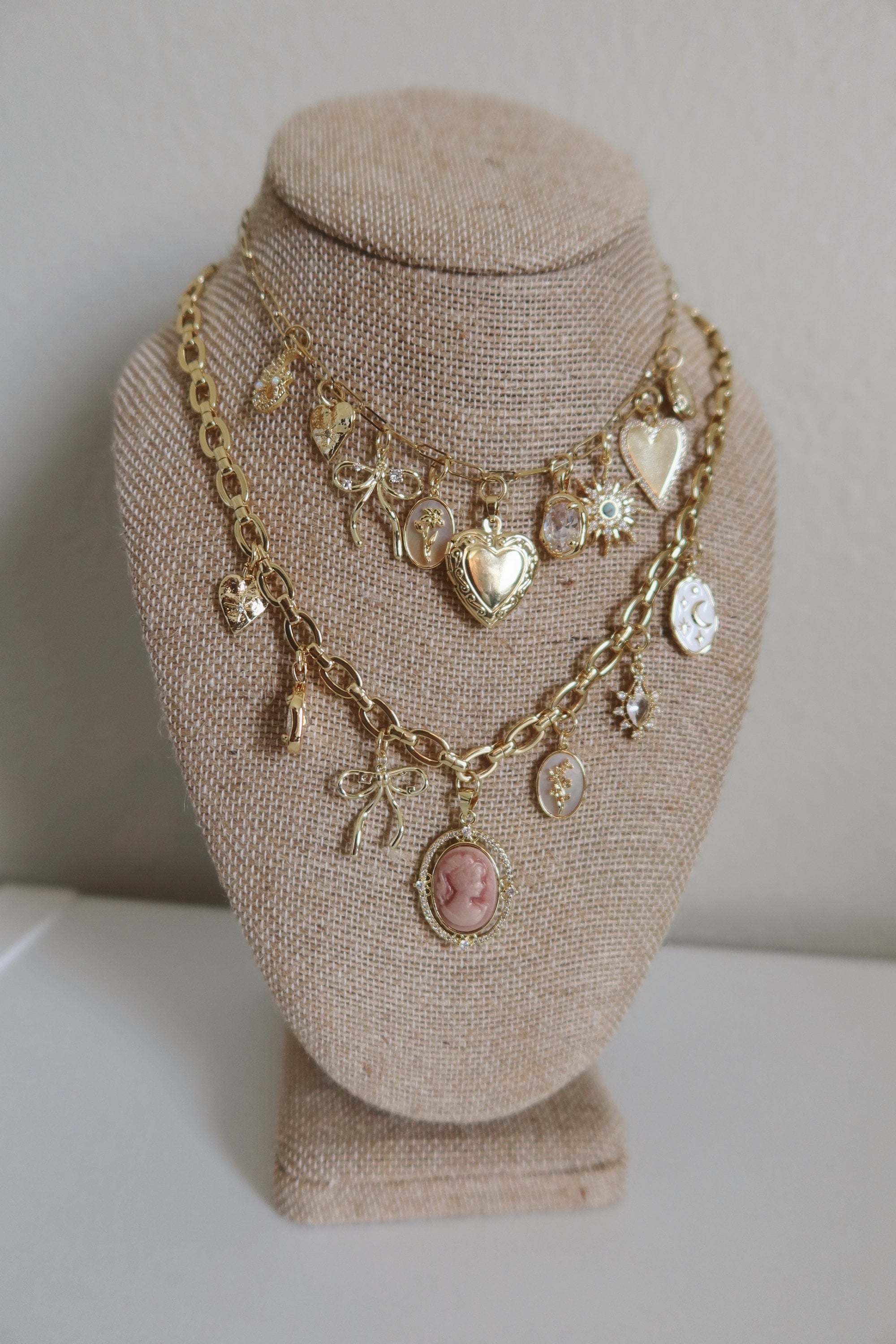 Charm Necklace | DIY Charm Necklace | Build Your Own Charm Necklace | Chunky Charm Necklace | Bride Charm Necklace | Birthday Gift for Her |