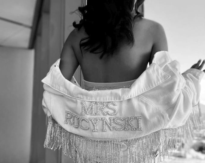 Personalized jacket for bride | gift for bride | Mrs jacket | Bridal shower gift | bachelorette jacket | Nashville jacket