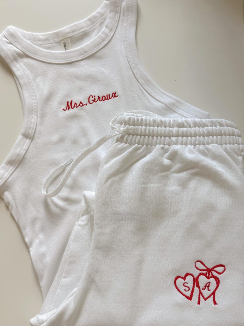 Embroidery Tank Top - Off White