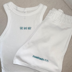 Custom Embroidered Bride Tank Top