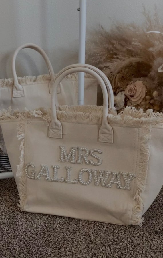 Personalized Bride Canvas Tote | Fringe Bridal Gift