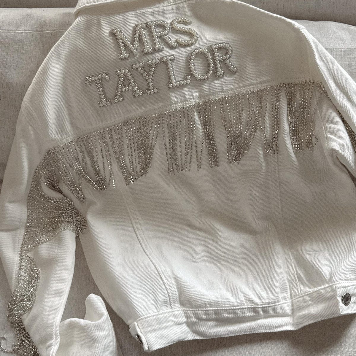 Personalized jacket for bride | gift for bride | Mrs jacket | Bridal shower gift | bachelorette jacket | Nashville jacket