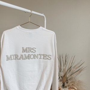 Long Sleeve | Bride gift | Bride top | Personalized bride shirt | Bride crewneck | Mrs shirt | Mrs gift | Bride Shirt | Personalized Bride