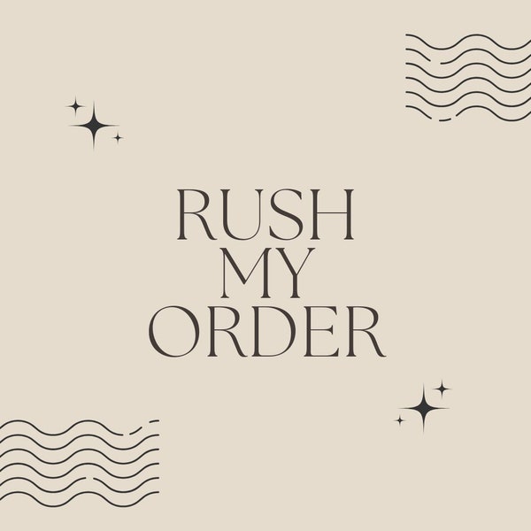 Rush order *processing time*