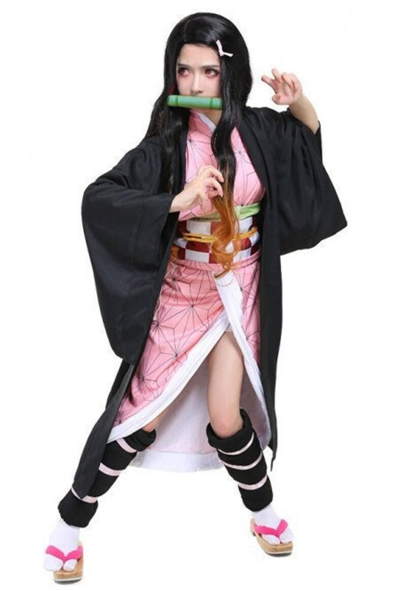 KNY Nezuko Kimono Cosplay Costume Etsy Canada