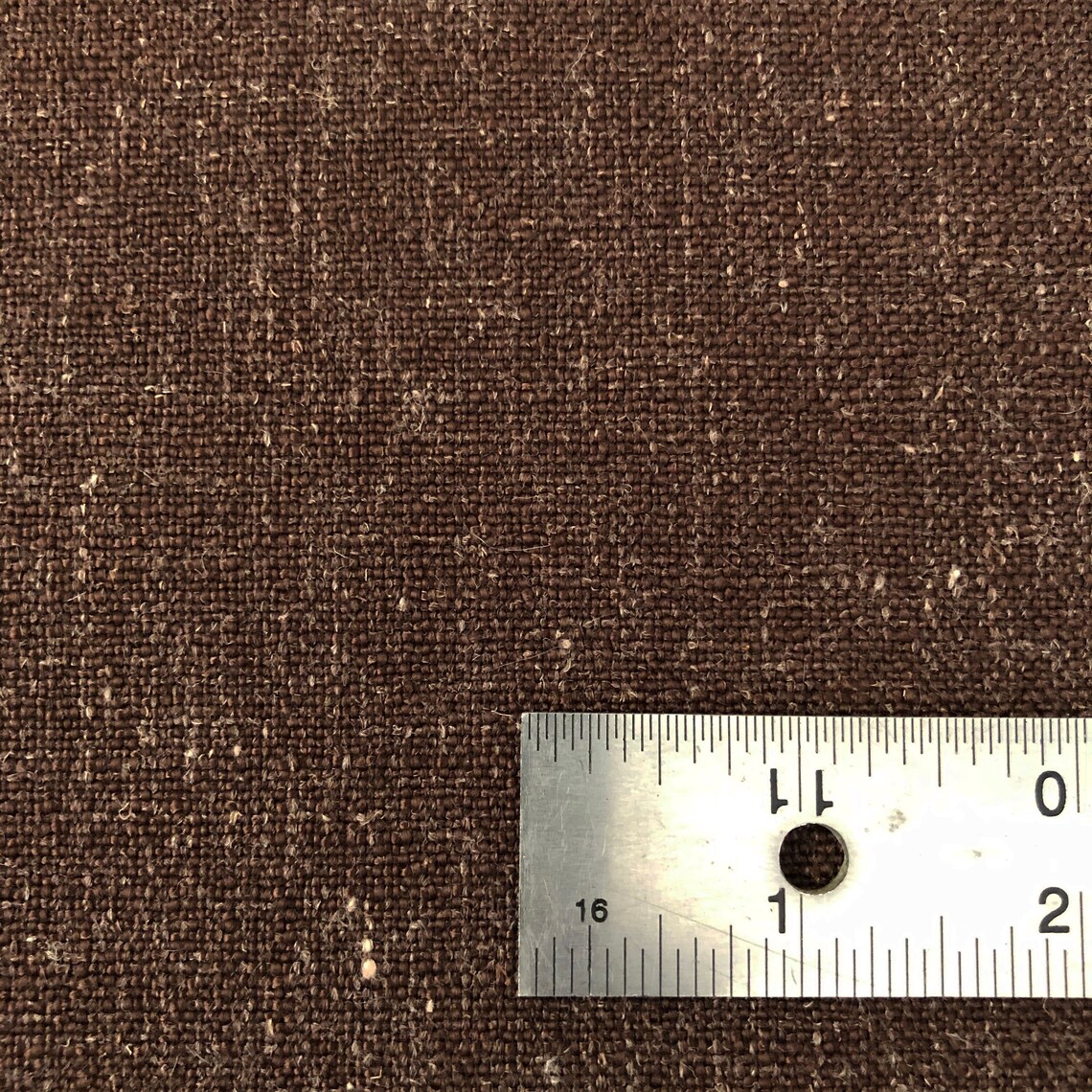 Chocolate Linen Blend Fabric Brown Linen Polyester Blend Etsy