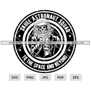 Skull Astronaut Svg, Skull Svg, Space Exploration Svg, Astronaut skull space designs, Atronaut Skull svg, Skull space vector, Skeleton Svg