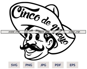 Cinco de Mayo SVG, Fiesta SVG, Mexican hat, Sombrero, Cinco de Mayo PNG, Cinco de mayo shirt, May 5th Svg, Cinco De Mayo