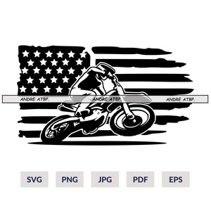Motorcross svg, motorfiets svg, crossmotor svg, race svg, biker svg, dirtbike svg, motor svg, motorcross png - afdrukbaar, Cricut en silhouet