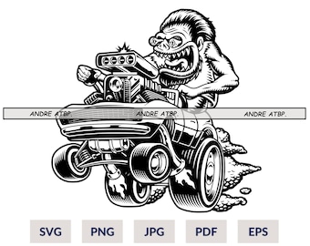 Hot Rod SVG, Hot Rod Car SVG, Car Life Svg, Muscle Car Svg, Gift for Him svg, Car Shirt svg, Cut Files For Cricut, Silhouette file
