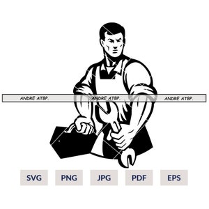 Builder Svg, Contractor Svg, Repairman Svg, Carpenter Svg, Builder Clipart, Builder Files for Cricut, Cut Files For Silhouette