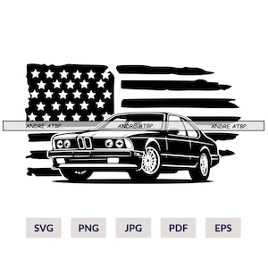 US Retro car Svg, Classic Car SVG, Car SVG, png, clipart, silhouette, svg file for cricut