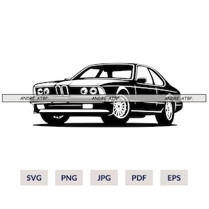 Retro Auto SVG, Oldtimer SVG, Auto SVG, Png, Clipart, Silhouette, svg-Datei für Cricut