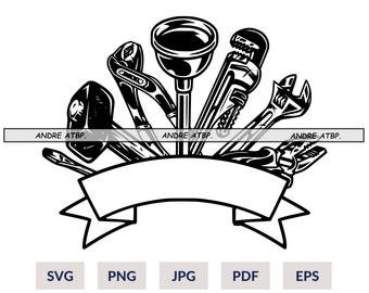 Plumber Tools svg, Plumber Shirt Svg, Plumbing Svg, Plumber Dad Svg, Plumber svg, Plumber Clipart, Wrenches Svg, Toolbox svg, Png Jpg Eps