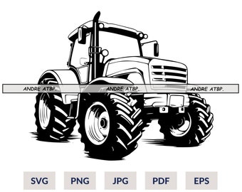 Farm Tractor SVG Cut File, Farm life SVG, Farmer Svg, Transportation Cut File, Cricut Design Space, Silhouette Cut Files, Cricut Cut Files