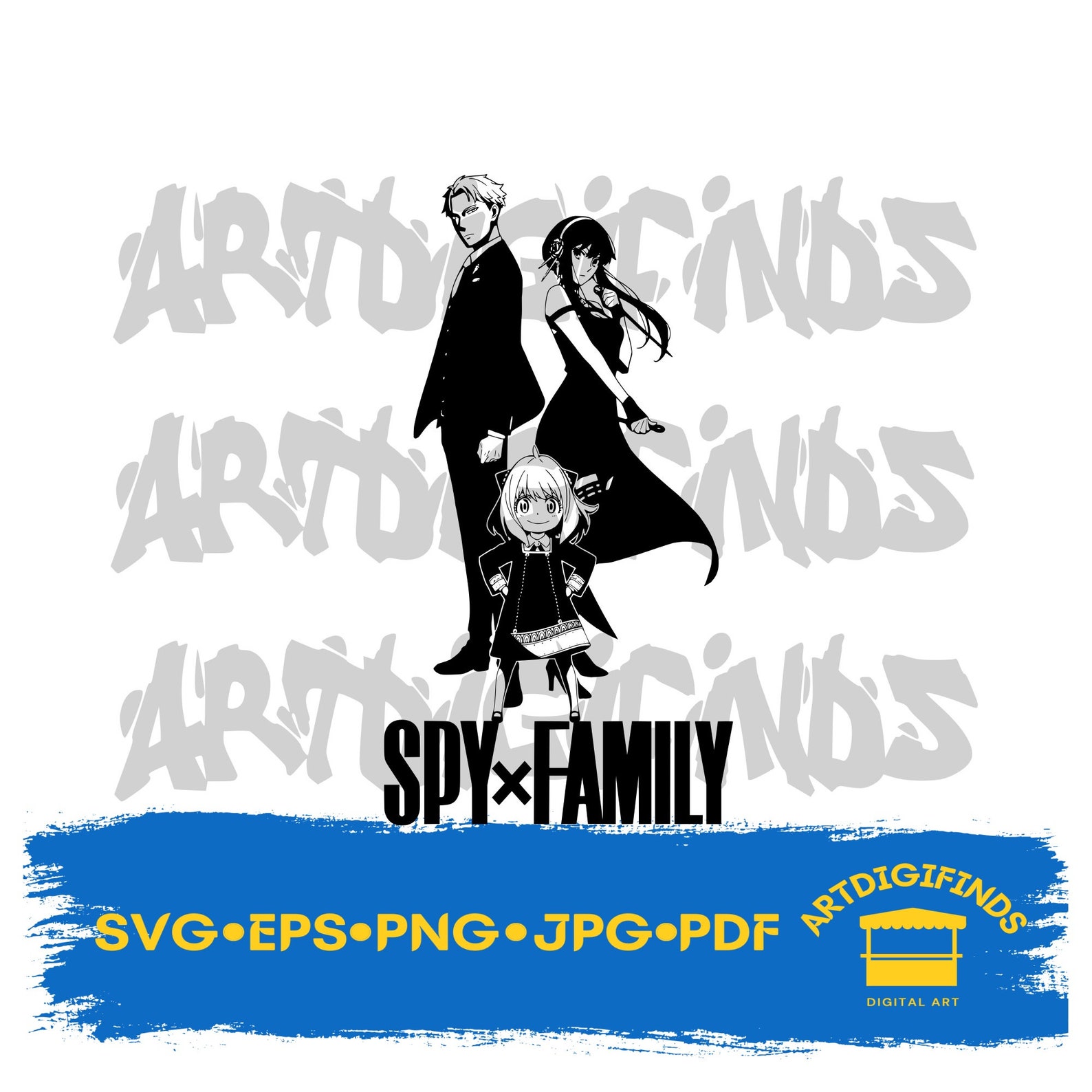 Spy X Family svg Eps Png Jpg Pdf Digital File Etsy