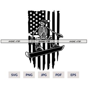 US Skeleton snowboarding svg, Skeleton svg, snowboard svg, Skeleton snowboard svg, Skeleton png, jpg, pdf, eps, Instant download