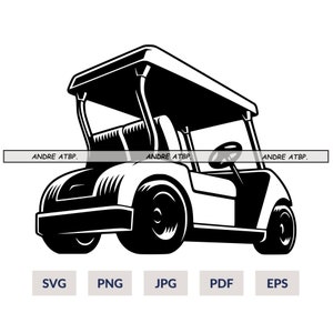 ゴルフ カート SVG ファイル、ゴルフ カート SVG、ゴルフ カート クリップアート、シルエット用ゴルフ カート カット ファイル、Cricut 用ゴルフ カート ファイル、ゴルフ カート PNG、ゴルフ