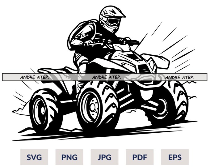 ATV Offroad SVG: RZR 4-wheeler Clipart (digital Download) - Etsy Canada