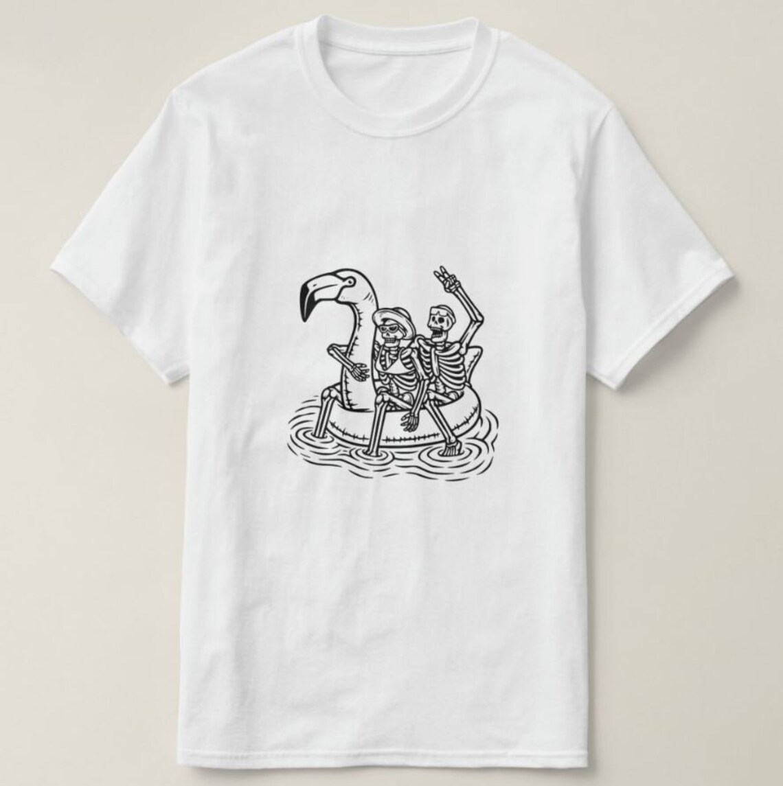 Skeleton Couple on Inflatable Flamingo SVG | Beach SVG | Tropical SVG ...