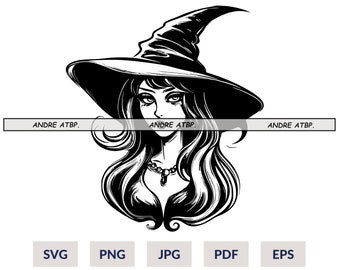 Witch Svg, Witch Silhouette, Witches Svg Bundle, Halloween Witch Svg, halloween svg, Witch clipart, halloween party, Witch Files for Cricut