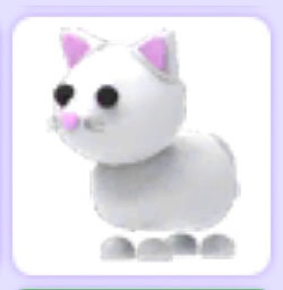 Adopt Me SNOW CAT Roblox Virtual Pet Etsy