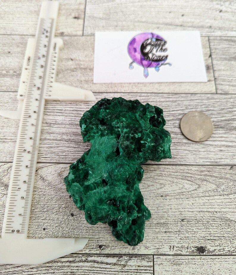 Velvet Malachite Raw Specimen From the Congo. Shipping is Included in