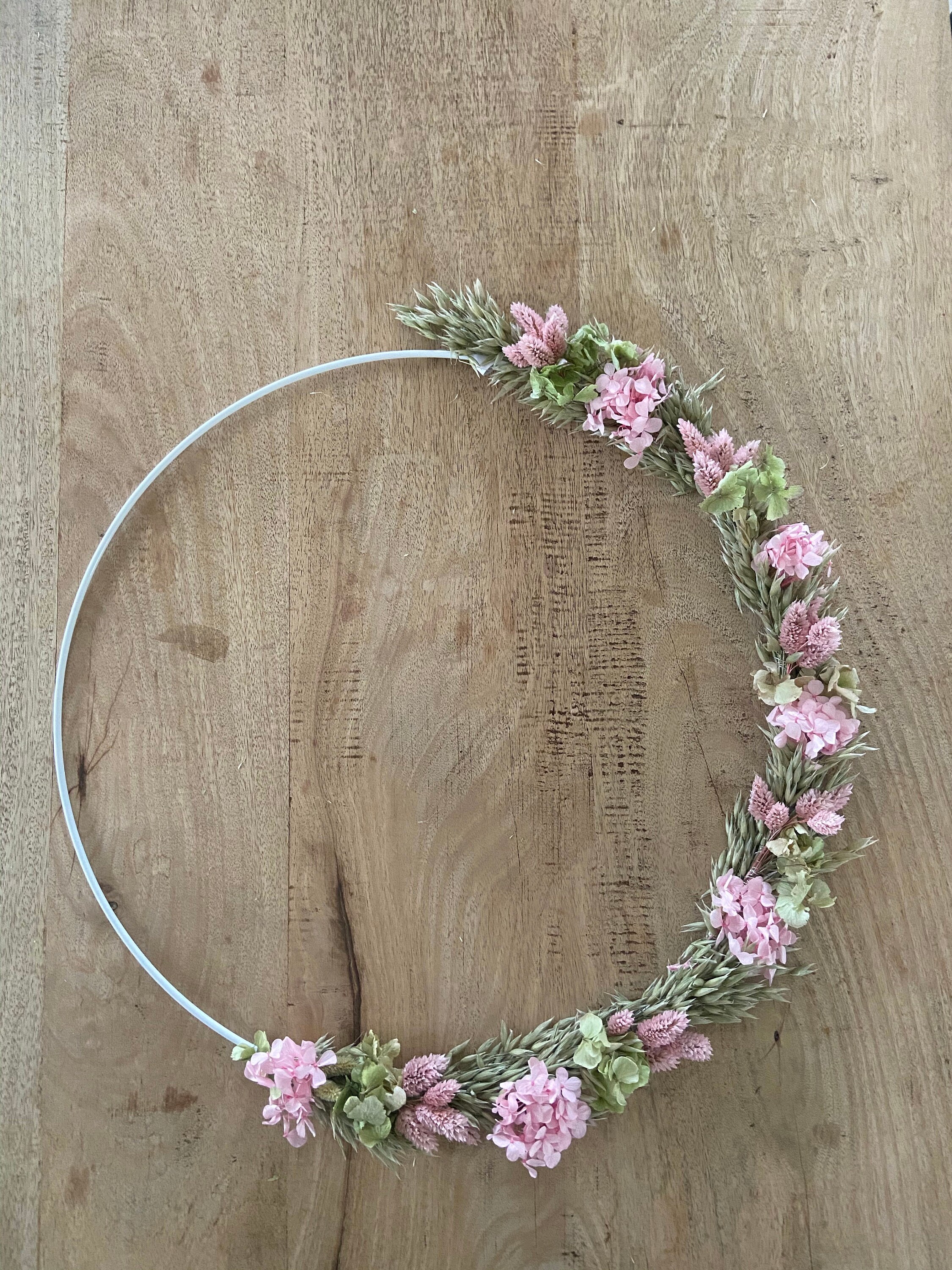 Couronne de Fleurs Séchées, Couronne Murale