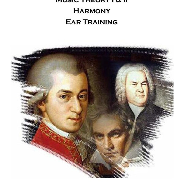 Music Theory I & II, Harmony, Ear Training e-book 4 in 1 music modules by Lilypond