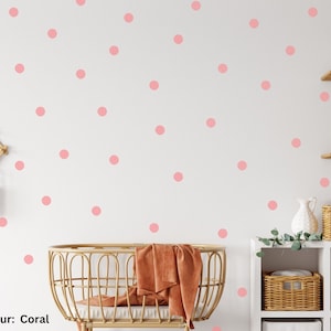 Hand Drawn Circle 4cm Wall Decals | Polka Dots | Vinyl Wall Decals | Small Round Circle Spots | Baby Nursery Kids Room Stickers | Decor