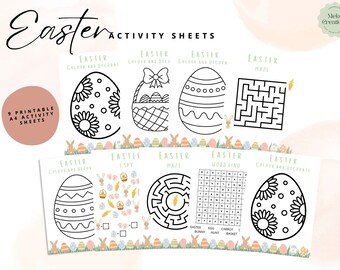 Easter Activity, Easter Craft, Kids Activity Printable, Easter Word Search, Easter Colouring Pages, Easter Activities, Digital Download