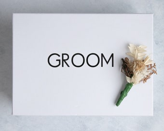 Gift Box Decal NAME ONLY | Present Box Decal | Gift Box Sticker | Bride Decal | Groom Decal | Wedding Decals | Bridesmaid Decals