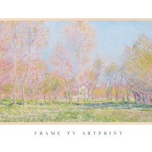Samsung Frame TV art, &quot;Cherry Blossoms Trees&quot; | Rustic | Florals | Love | Neutral | Farmhouse | Minimal | Abstract