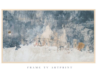 Samsung Frame TV art, "Indigo Blue Abstract Texture" | Modern | Texture | Wall | Neutral | Farmhouse | MCM | Minimal | Abstract