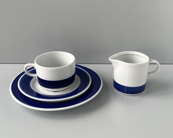 ヴィンテージ磁器ディナーセット Kahla ドイツ、Kahla Blau Saks