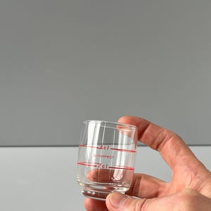 SUPERFEST shot glasses 2cl / 4cl DDR glass Mitropa shot glass GDR I Strong East German Patent Shot Glass
