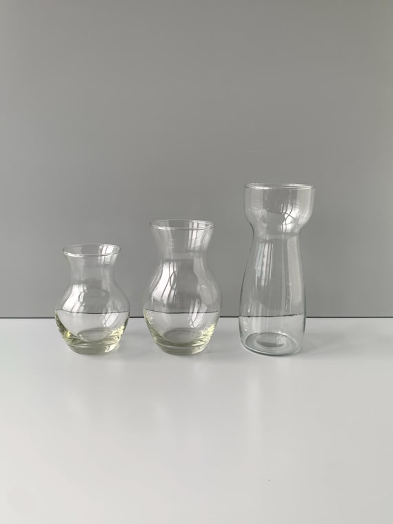 SUPERFEST Vasen Blumenvase DDR Glas Super Strong Patent Glass from East Germany GDR