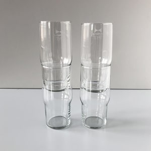 4 SUPERFEST glasses 0.25l DDR 250ml Strong Patent Glass – Made in GDR – Mitropa beer glass