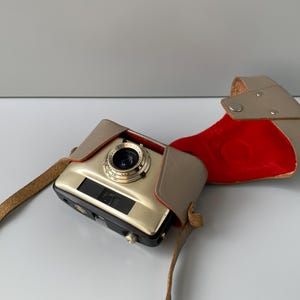 PENTI I Gold Camera Pentacon DDR Leather Case Vintage 35 mm Analog Camera Meyer-Optik I DECO for hobbyists