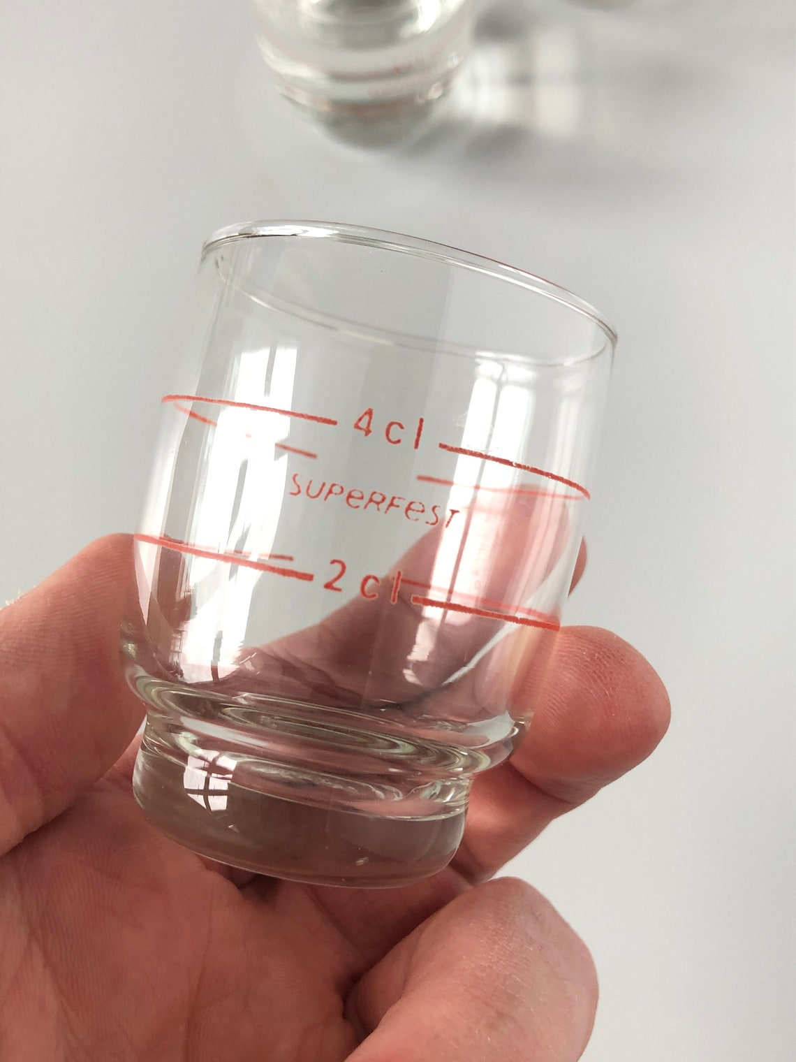 4 SUPERFEST Shot Glasses 2cl / 4cl DDR Glass Mitropa Pub Shot Etsy